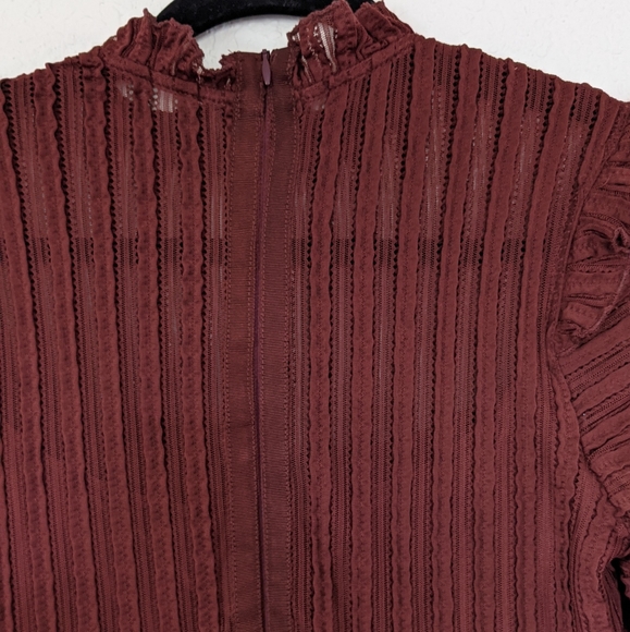 Bailey 44 Allesandra Ruffle Pointelle Dress Sheer - Picture 10 of 14